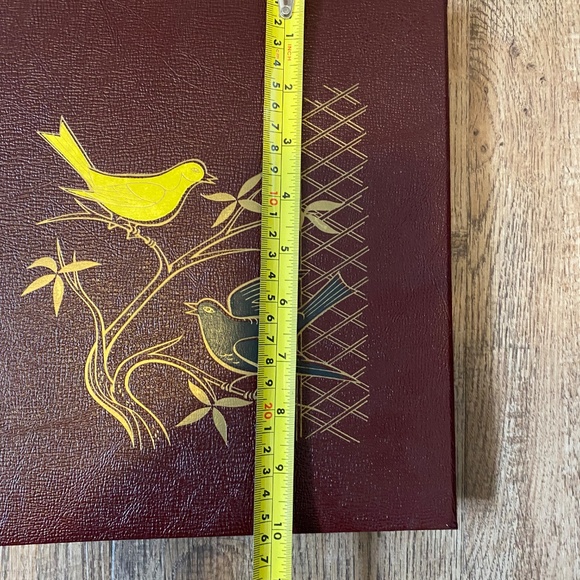 Vintage photo album. Etched painted detail with birds - Picture 10 of 16